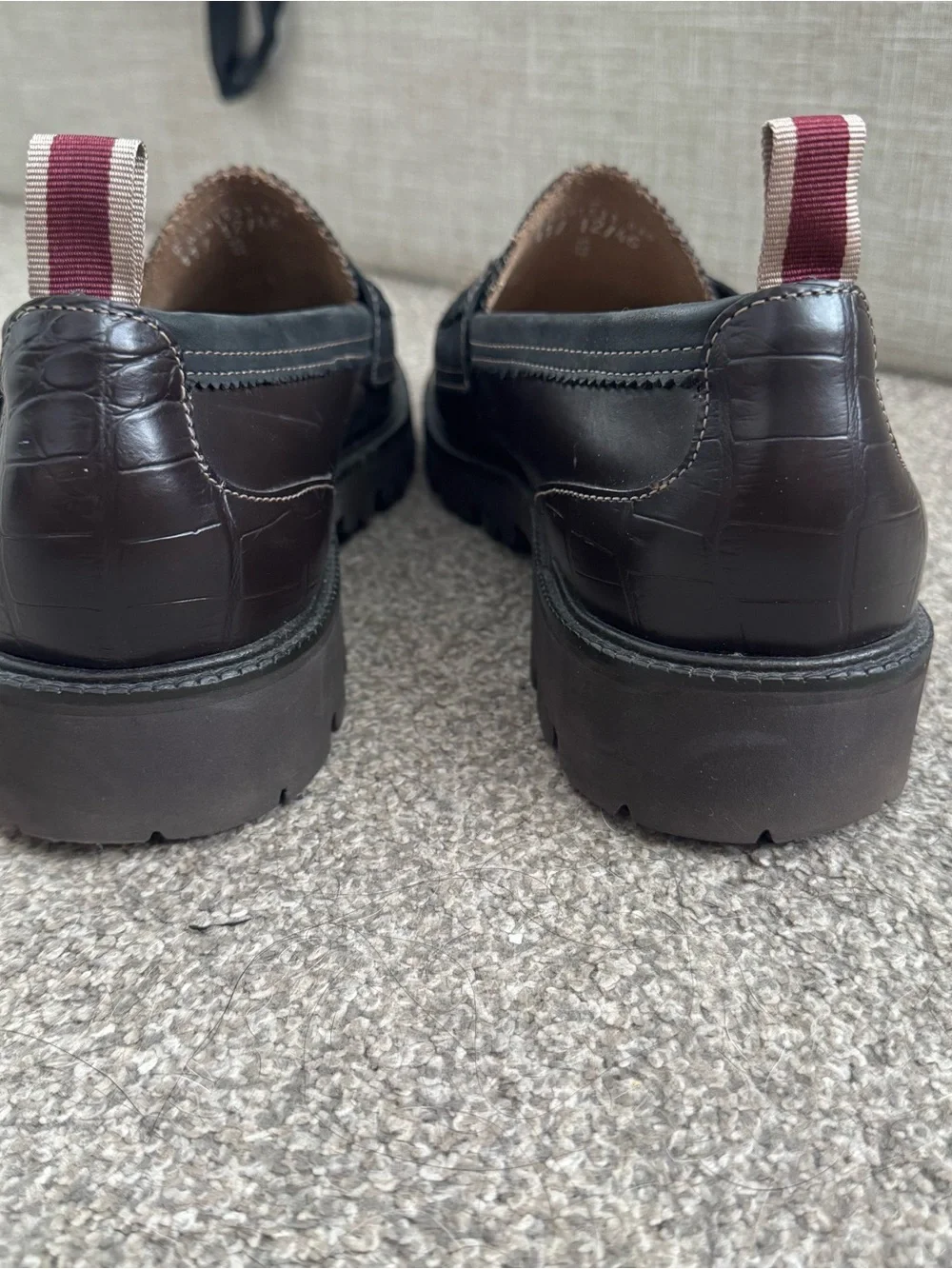 G.H. Bass x Nicholas Daley brown super lug loafers